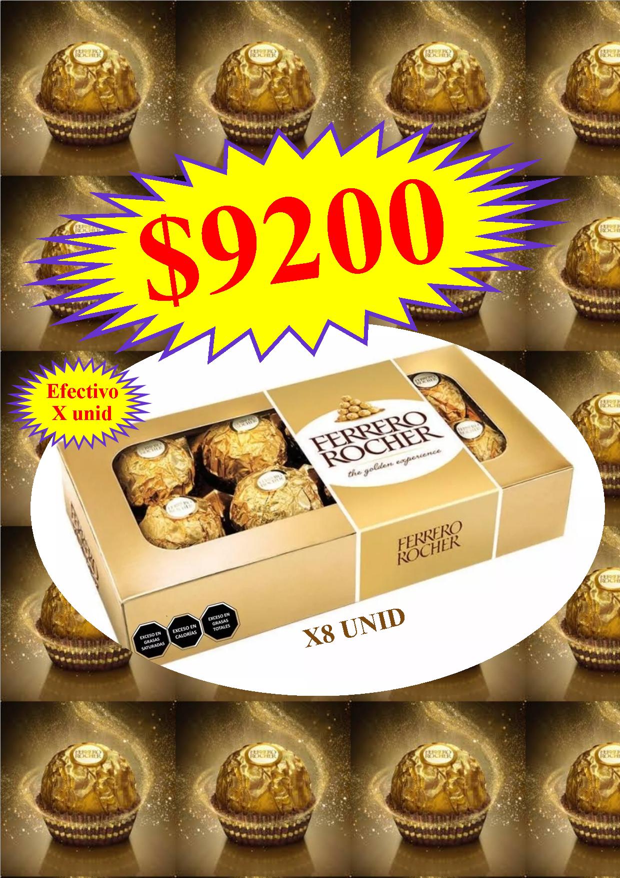 CHOCOLATE  FERRERO ROCHER X 8